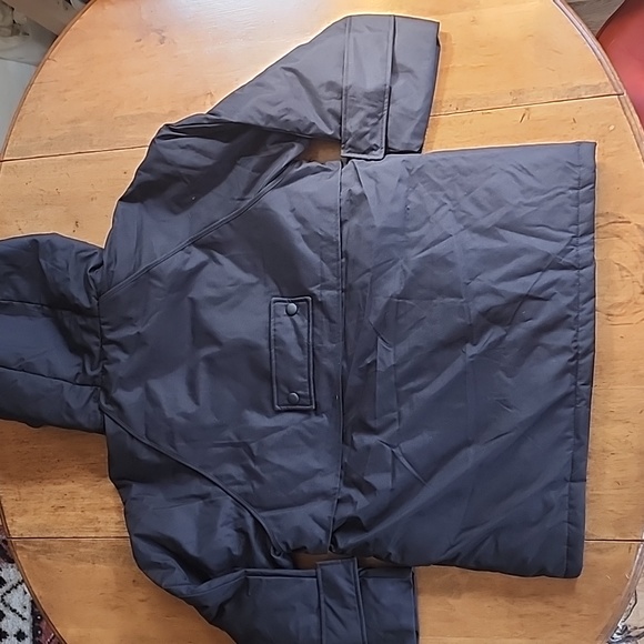 Lit Stouthearted duck down winter parka NWOT hooded pockets oversized black S - Picture 11 of 17